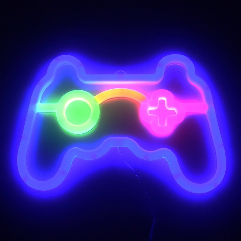 Neon LED διακοσμητικό φωτιστικό μπαταρίας και USB gaming controller RGB OEM